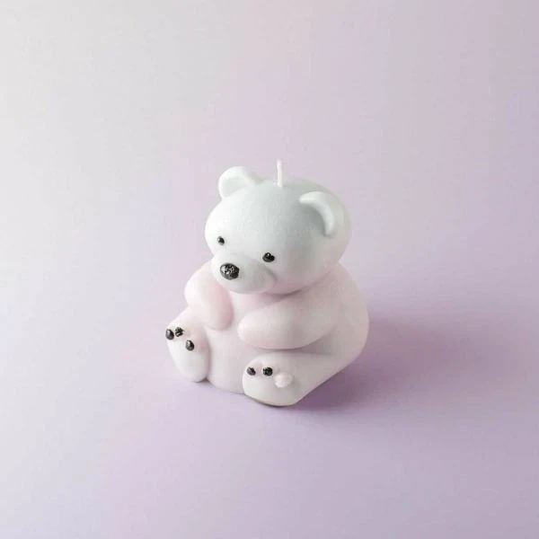 A Handmade Bear Candle